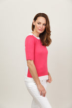 Load image into Gallery viewer, Bamboo Cashmere Jewel Neck W/ Button Up Back #153804