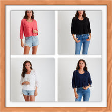 Load image into Gallery viewer, Women’s Pima Cotton Open-Front Crochet Trim Cardigan #204325