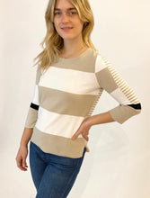 Load image into Gallery viewer, Pima Cotton Crew Color Block #183315