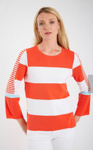 Load image into Gallery viewer, Pima Cotton Crew Color Block #183315