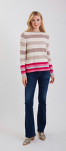 Load image into Gallery viewer, Cashmere Multi-color Stripe Sweater #191124