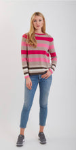 Load image into Gallery viewer, Cashmere Multi-color Stripe Sweater #191124