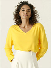 Load image into Gallery viewer, Pima Cotton V Neck 3/4 Tab Sleeve #04397
