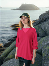 Load image into Gallery viewer, Pima Cotton V Neck 3/4 Tab Sleeve #04397
