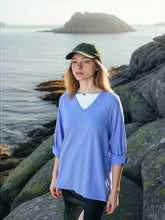 Load image into Gallery viewer, Pima Cotton V Neck 3/4 Tab Sleeve #04397
