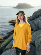 Load image into Gallery viewer, Pima Cotton V Neck 3/4 Tab Sleeve #04397
