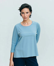 Load image into Gallery viewer, Pima Cotton Crew Neck Waffle-knit Tee #14337
