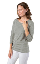 Load image into Gallery viewer, Variegated Stripe Silk Top #144425
