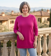 Load image into Gallery viewer, Plus-Size Cashmere Tunic Sweater #15-006
