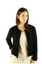 Load image into Gallery viewer, Pima Cotton Ruffle Trim Jacket #173321
