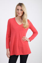 Load image into Gallery viewer, Cashmere V-Neck Tunic #181108
