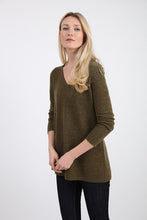 Load image into Gallery viewer, Cashmere V-Neck Tunic #181108
