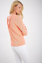 Load image into Gallery viewer, Pima Cotton Pullover w/Criss-Cross Back Long Sleeve #183353

