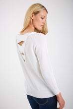 Load image into Gallery viewer, Pima Cotton Pullover w/Criss-Cross Back Long Sleeve #183353
