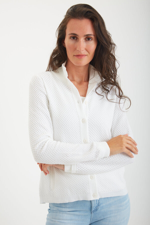 Pique Fabric Cardigan #193302 – Belfordsamples