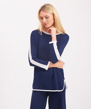 Load image into Gallery viewer, Pima Cotton Contrast Mesh Pullover Bracelet Sleeves #194329
