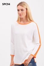 Load image into Gallery viewer, Pima Cotton Contrast Mesh Pullover Bracelet Sleeves #194329
