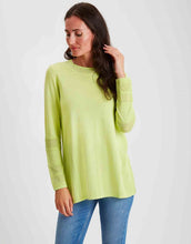 Load image into Gallery viewer, Mesh Trimmed Crew Neck Tunic #204348
