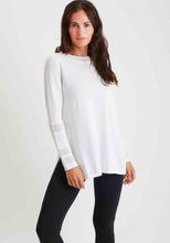 Load image into Gallery viewer, Mesh Trimmed Crew Neck Tunic #204348
