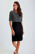 Load image into Gallery viewer, Pima Cotton Textured Short Sleeve Dress #204353
