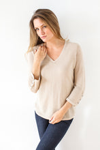 Load image into Gallery viewer, Mini Stripe V Neck #34281
