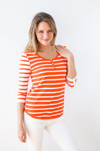 Load image into Gallery viewer, Bi-color Stripe U-Neck #34387
