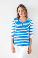 Load image into Gallery viewer, Bi-color Stripe U-Neck #34387
