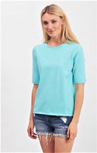 Load image into Gallery viewer, Elbow Sleeve Crew Neck #04353ee
