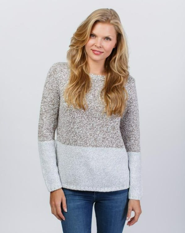 Cotton Acrylic 2-Tone Crew Neck #161507