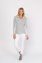 Load image into Gallery viewer, Pima Cotton Zip Funnel Neck #174318
