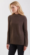 Load image into Gallery viewer, Cashmere Link Stitch Mock Neck #191128
