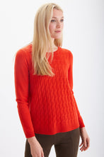 Load image into Gallery viewer, Cashmere Crew Cable Stitch #201131
