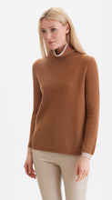 Load image into Gallery viewer, Funnel Neck Waffle Stitch Cashmere #201138
