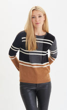 Load image into Gallery viewer, Cashmere Crew Plaid Intarsia #201140
