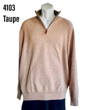 Load image into Gallery viewer, Men&#39;s Cashmere Quarter Zip Sweater #4103
