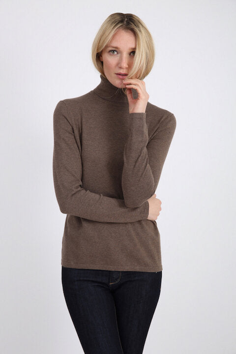 Pima Cotton Long Sleeve Turtle Neck #71353