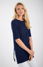 Load image into Gallery viewer, Pima Cotton Half Milano Tunic Above Elbow Sleeve #183317
