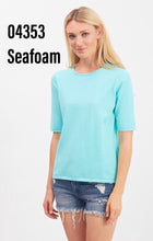 Load image into Gallery viewer, Elbow Sleeve Crew Neck #04353
