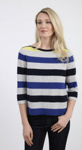 Load image into Gallery viewer, Cashmere Striped Boatneck #181123
