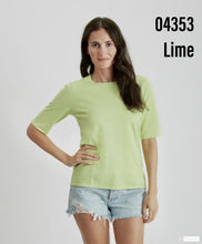 Load image into Gallery viewer, Elbow Sleeve Crew Neck #04353
