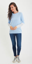 Load image into Gallery viewer, Pima Cotton Color-block Sleeve Top #193301
