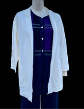 Load image into Gallery viewer, Pima Cotton Checkered Open Blazer #L4322
