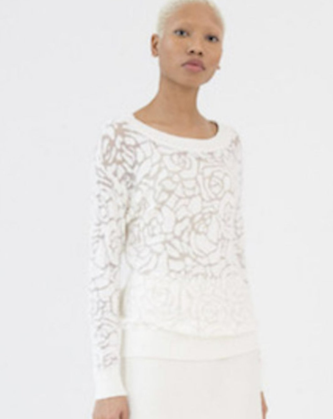 Close-Out Sale: Pima Cotton Floral Pullover #N1324